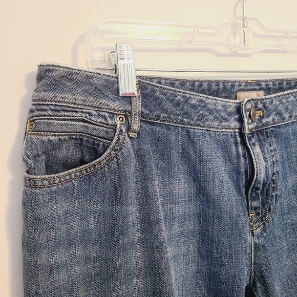 J. Jill | Women's Slightly Distressed Straight Leg Jeans (Size 12) - Picture 3 of 11